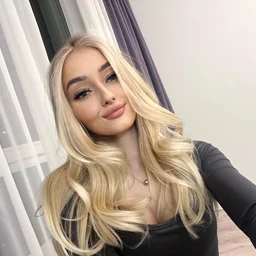 The innocent young girl puts on a 4-hour passionate show, wearing heavy makeup, red lips and stockings.